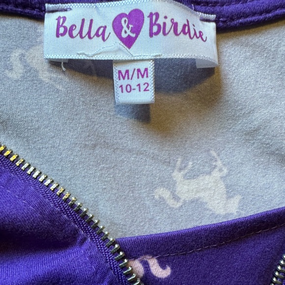 🦩5/$30🦩 Bella & Birdie Purple High-Low Shirt - Picture 3 of 3